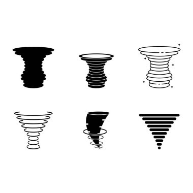 Tornado simgesi vektör örnekleme logo tasarımı