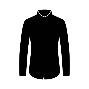 Uzun kollu gömlek simgesi vektör örnekleme logo tasarımı