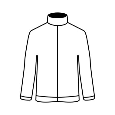 Ceket simgesi vektör şablonu çizim logosu tasarımı