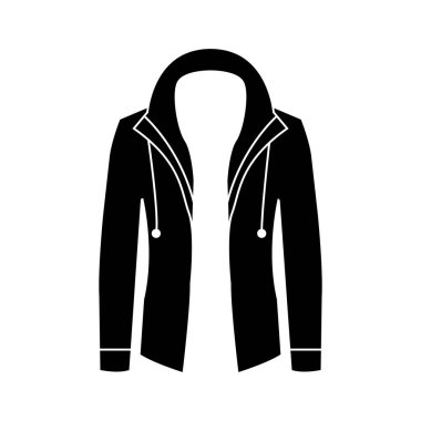 Ceket simgesi vektör şablonu çizim logosu tasarımı