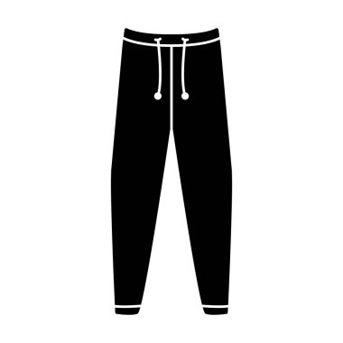 Pantolon simgesi vektör şablonu çizim logosu tasarımı