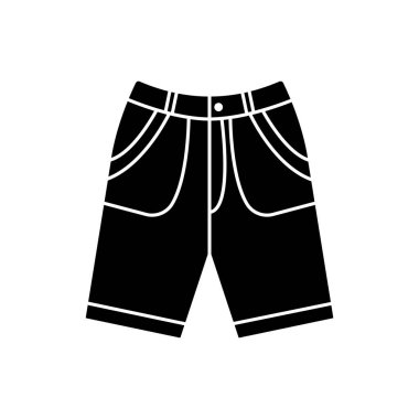 çocuk şortu ikon vektör şablonu illüzyon logosu tasarımı