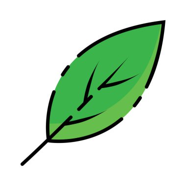 Yaprak ikonu vektör şablonu illüstrasyon logo tasarımı