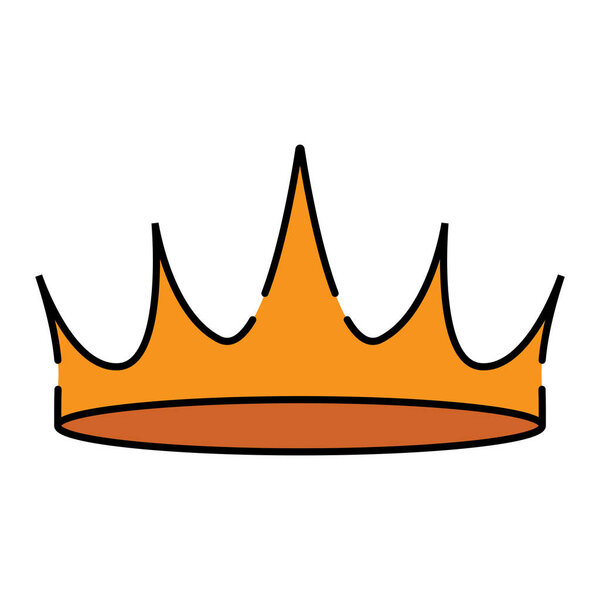 Crown Icon Vector Template Illustration Logo Design — Stock Vector