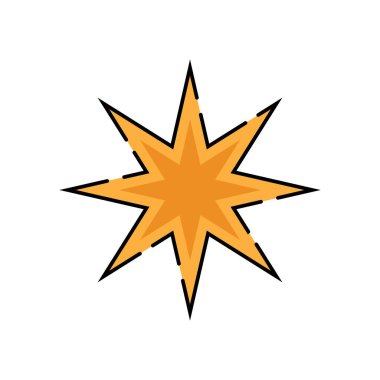 yıldız vektör ikonu vektör şablonu çizim logosu tasarımı