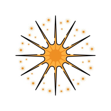 yıldız vektör ikonu vektör şablonu çizim logosu tasarımı