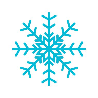 Kar Tanesi simgesi, süsleme vektör şablonu logo tasarımı
