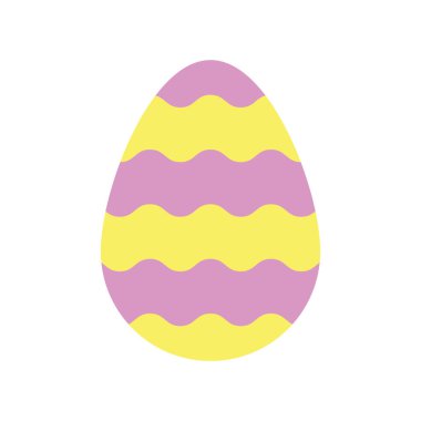 Paskalya yumurtası ikonu vektör şablonu çizim logosu tasarımı
