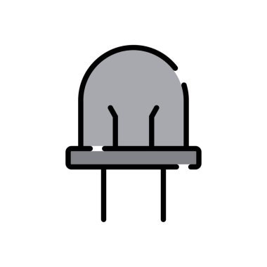 diyot simgesi vektör şablon logo tasarımı