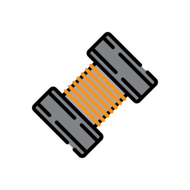 indüktör simgesi vektör çizim logosu tasarımı