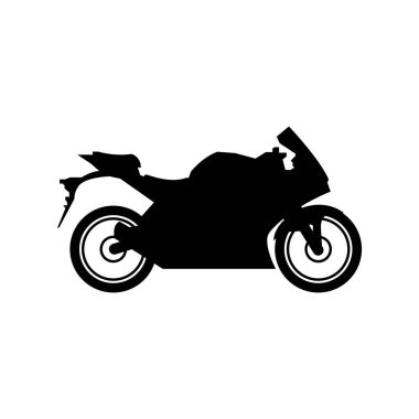 motosiklet simgesi vektör şablonu illüstrasyon logo tasarımı