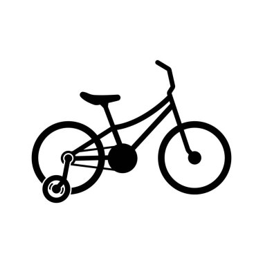 Çocuklar bisiklet ikon vektör şablonu illüstrasyon logo tasarımı