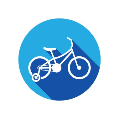 Çocuklar bisiklet ikon vektör şablonu illüstrasyon logo tasarımı