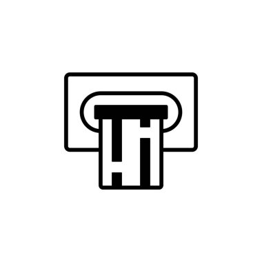 Banka kartı simgesi vektör örnekleme logo tasarımı ekle