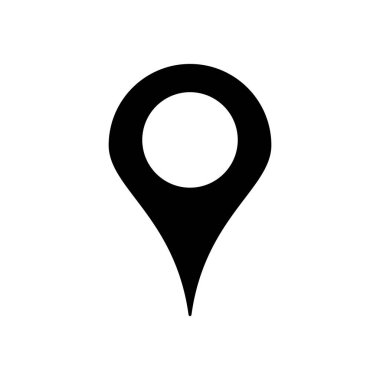 simge konum vektör şablonu illüstrasyon logo tasarımı