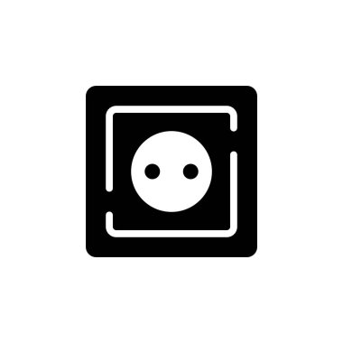 soket simgesi vektör şablonu çizim logosu tasarımı