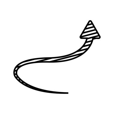 ok yönü ikon vektör şablonu logo tasarımı