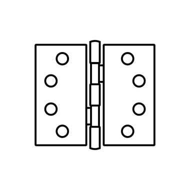 Kapı menteşesi simge vektör örnekleme logo tasarımı
