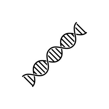 DNA simgesi vektör şablonu çizim logosu tasarımı