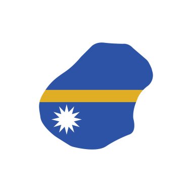 Nauru haritası simge vektör şablon logo tasarımı duvar kağıdı arkaplanı