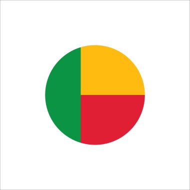 Benin bayrak simgesi vektör şablonu logo tasarımı duvar kağıdı arkaplanı