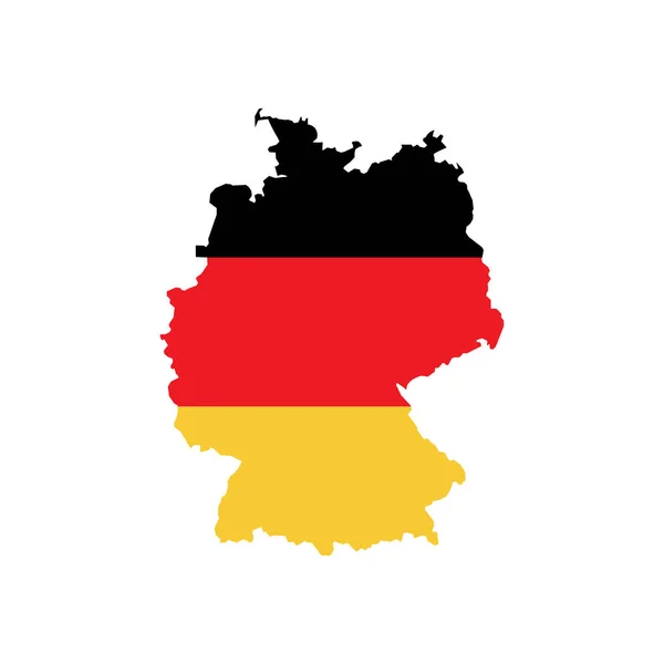 Almanya haritası simge vektör şablonu logo tasarımı