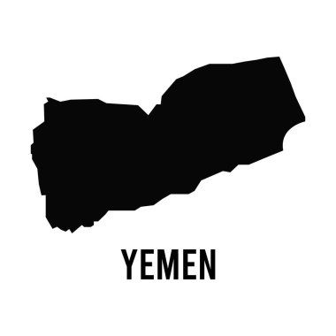 yemen haritası simge vektör şablonu logo tasarımı
