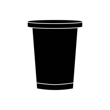 Ice cup simgesi vektör şablonu illüstrasyon logo tasarımı