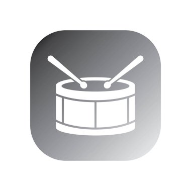 davul simgesi vektör şablonu illüstrasyon logo tasarımı