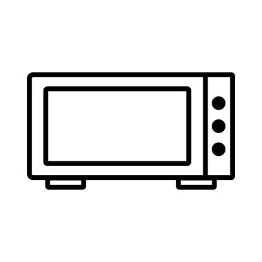 fırın simgesi vektör şablonu çizim logosu tasarımı