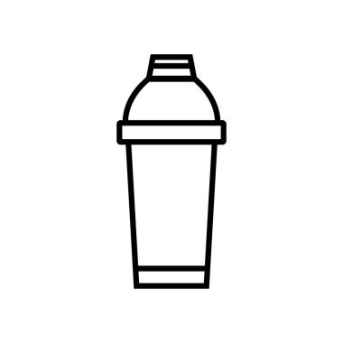 Kokteyl karıştırıcı simgesi vektör çizim logosu tasarımı