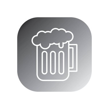 bira ikonu vektör şablonu illüstrasyon logo tasarımı
