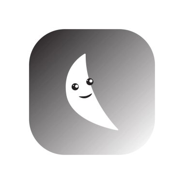 şirin yüz meyve ikonu vektör şablonu çizim logosu tasarımı