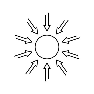 yerçekimi simgesi vektör şablonu çizim logosu tasarımı