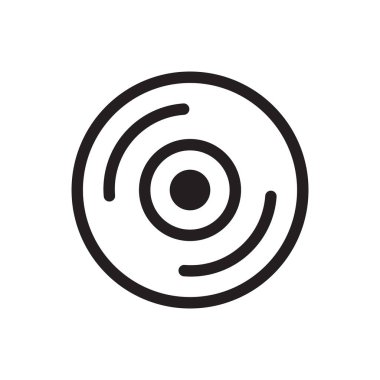 Kamera lensi simgesi vektör şablonu logo tasarımı