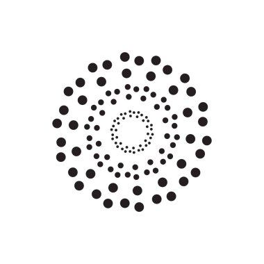 soyut çember simge vektör şablonu illüstrasyon logo tasarımı