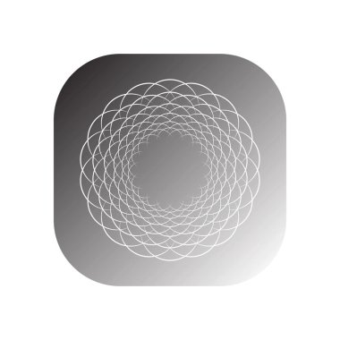 soyut çember simge vektör şablonu illüstrasyon logo tasarımı