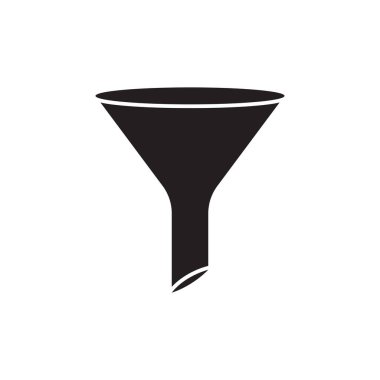 filtre simgesi vektör şablonu çizim logosu tasarımı