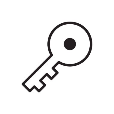 anahtar simge vektör şablonu çizim logosu tasarımı