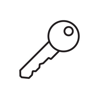 anahtar simge vektör şablonu çizim logosu tasarımı