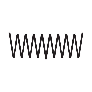 Frekans simgesi vektör şablonu çizim logosu tasarımı