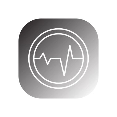 Frekans simgesi vektör şablonu çizim logosu tasarımı