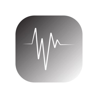 Frekans simgesi vektör şablonu çizim logosu tasarımı