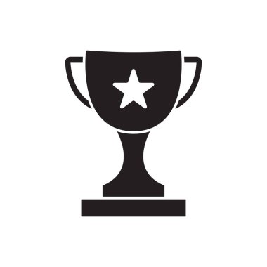 kupa simgesi vektör şablonu çizim logosu tasarımı