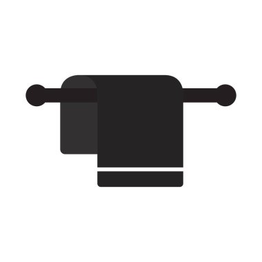 Havlu simgesi veteriner şablon logo tasarımı