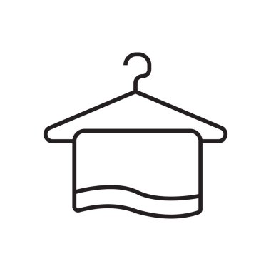 Havlu simgesi veteriner şablon logo tasarımı