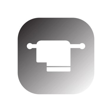 Havlu simgesi veteriner şablon logo tasarımı