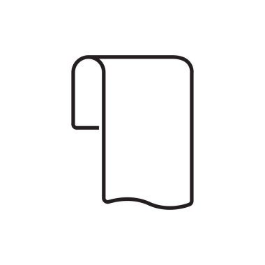 Havlu simgesi veteriner şablon logo tasarımı