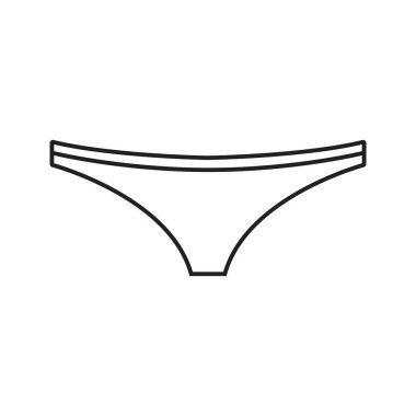 İç çamaşırı ikonu emektar şablon logo tasarımı