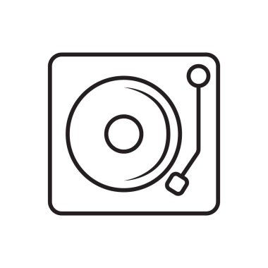 simge dj vektör şablonu logo tasarımı